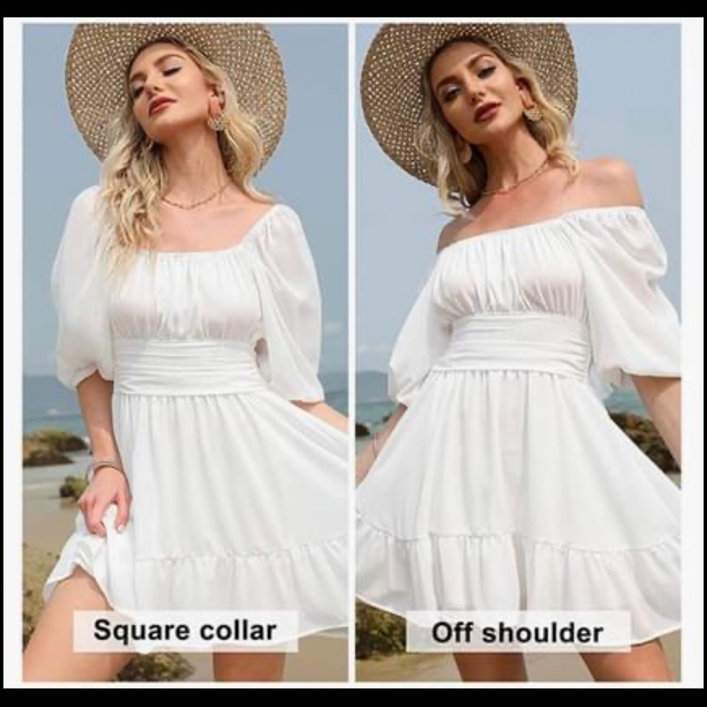 Wore once, white sun dress!